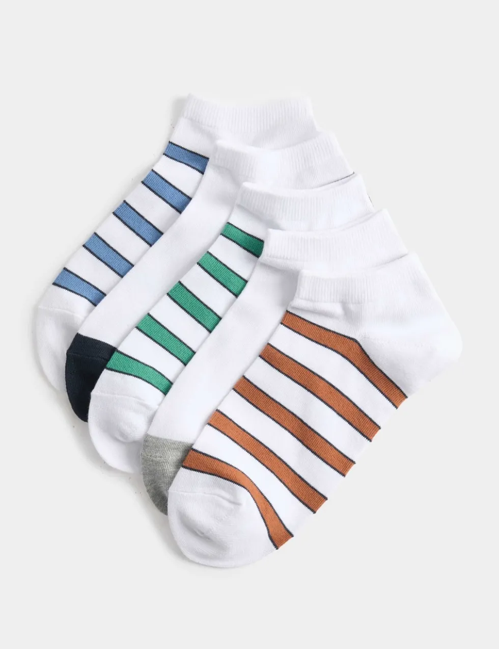 5 Pack Striped Cool & Fresh™Cotton Rich Trainer Liners