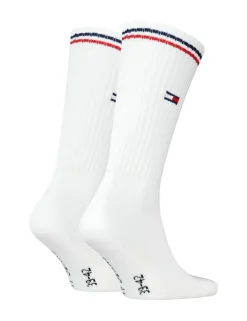 2 Pack Striped Cuff Cotton Rich Sports Socks