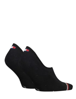 2 Pack Striped Toe Cotton Rich Trainer Socks