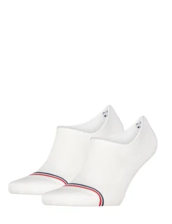 2 Pack Striped Toe Cotton Rich Trainer Socks