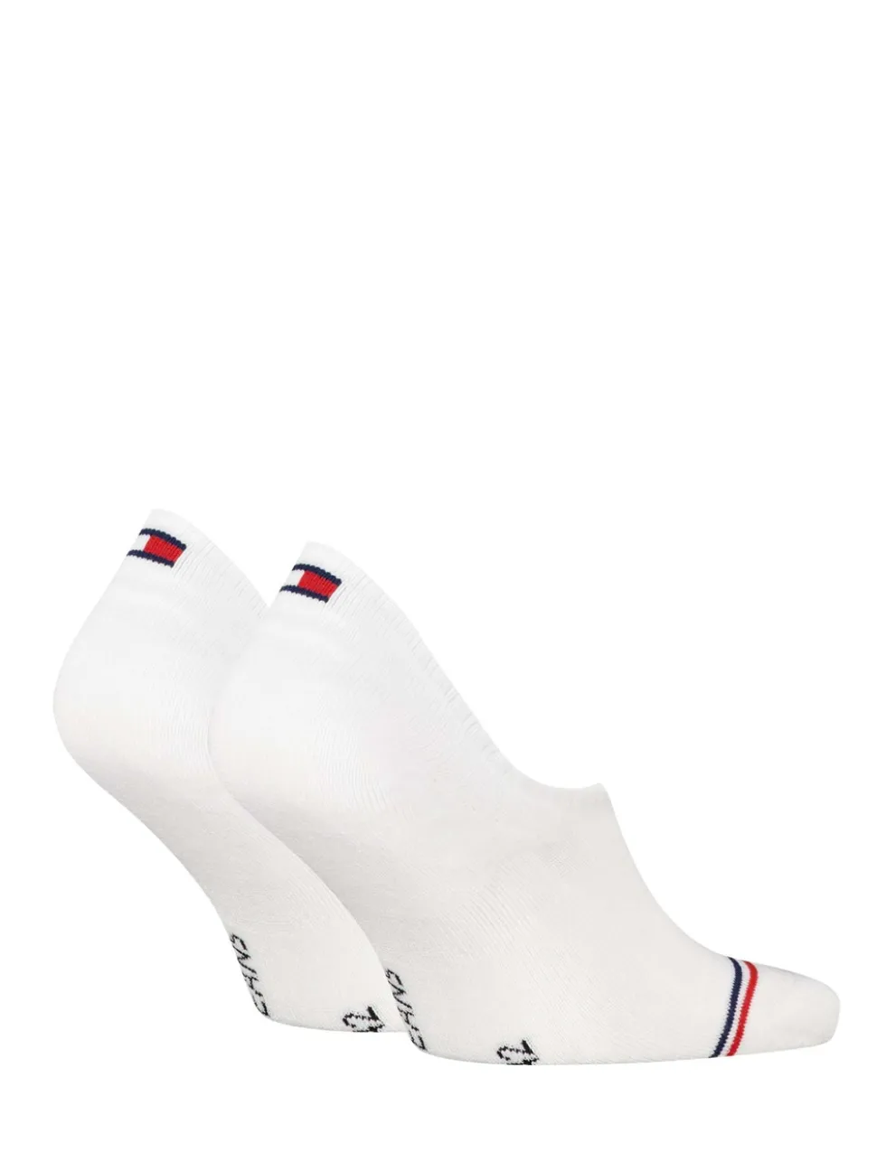 2 Pack Striped Toe Cotton Rich Trainer Socks