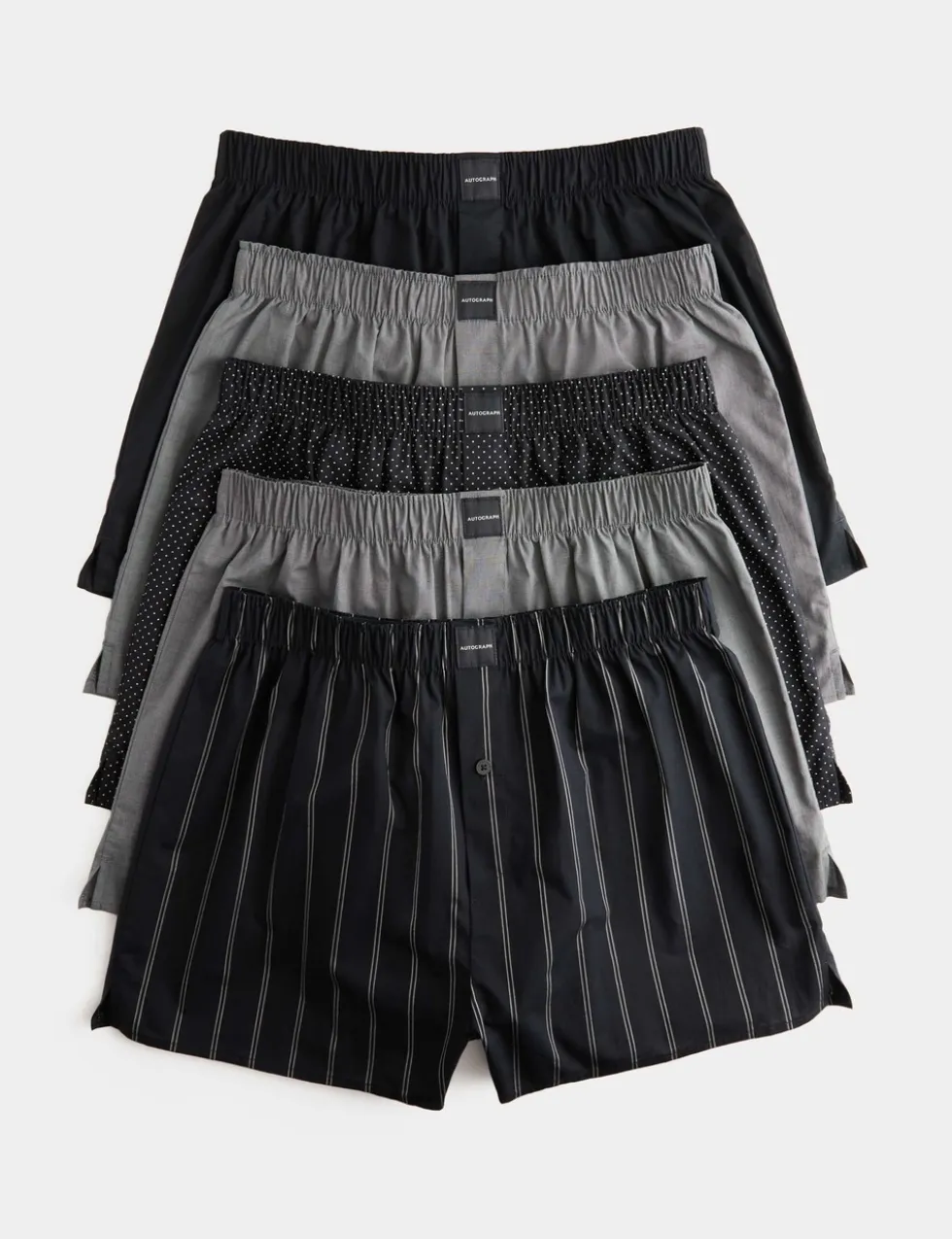 5 Pack Supima® Cotton Rich Woven Boxers