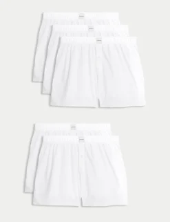 5 Pack Supima® Cotton Rich Woven Boxers