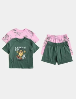 2 Pack Surf Graphic Pyjama Sets (1-8 Yrs)