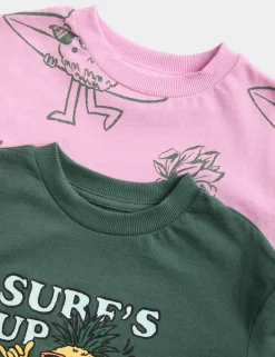 2 Pack Surf Graphic Pyjama Sets (1-8 Yrs)