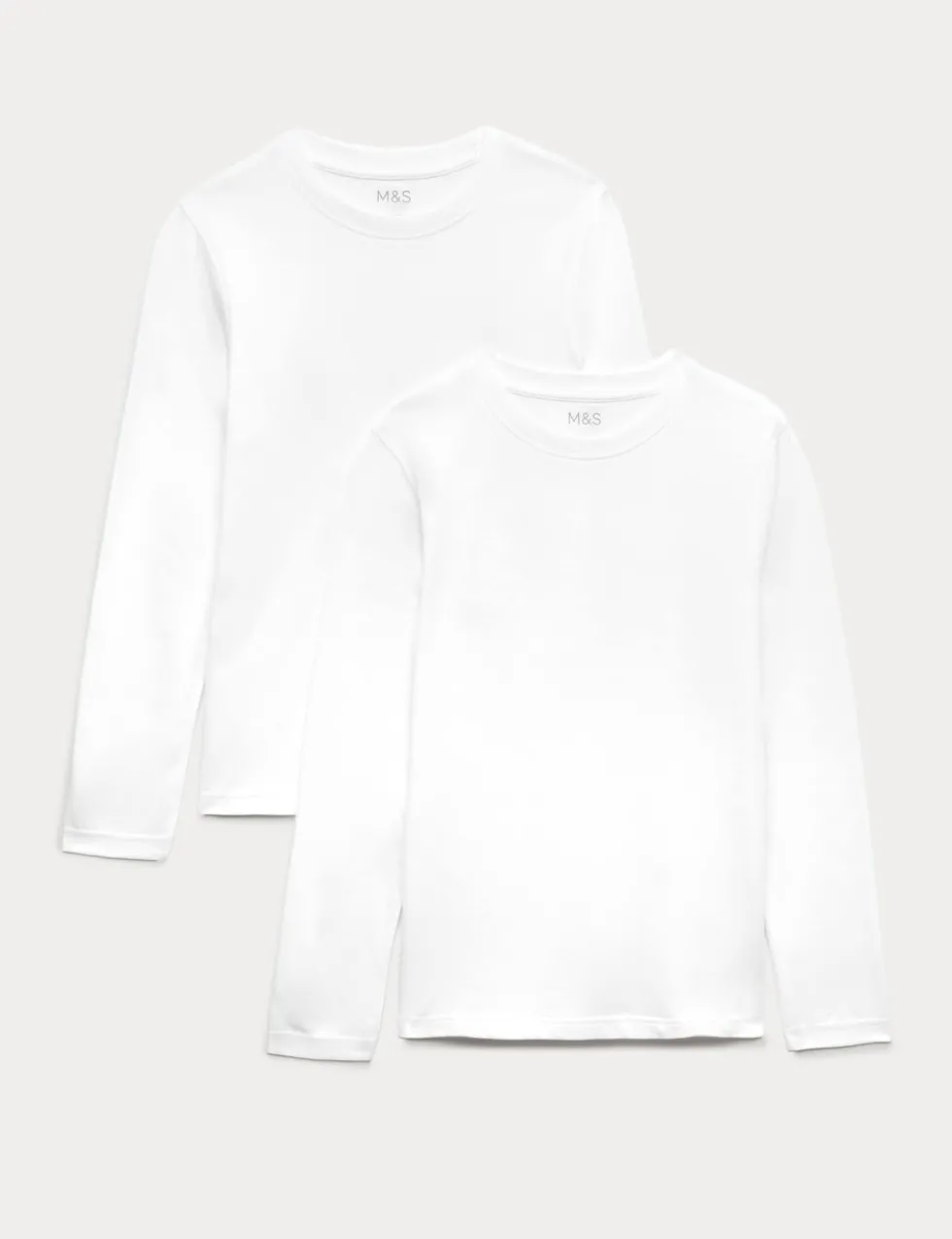 2 Pack Unisex Pure Cotton School T-Shirts (2-16 Yrs)