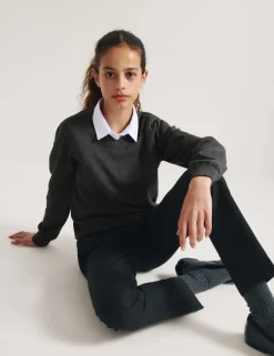 2 Pack Unisex Pure Cotton School Jumper (3-18 Yrs)