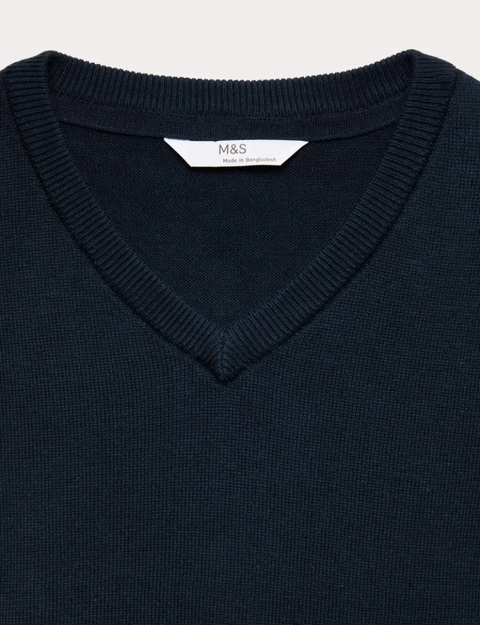 2 Pack Unisex Slim Fit Cotton School Jumpers (3-18 Yrs)