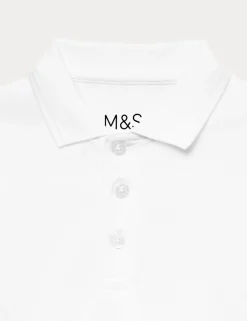 3 Pack Unisex Stain Resist Slim Fit School Polo Shirts (2-18 Yrs)