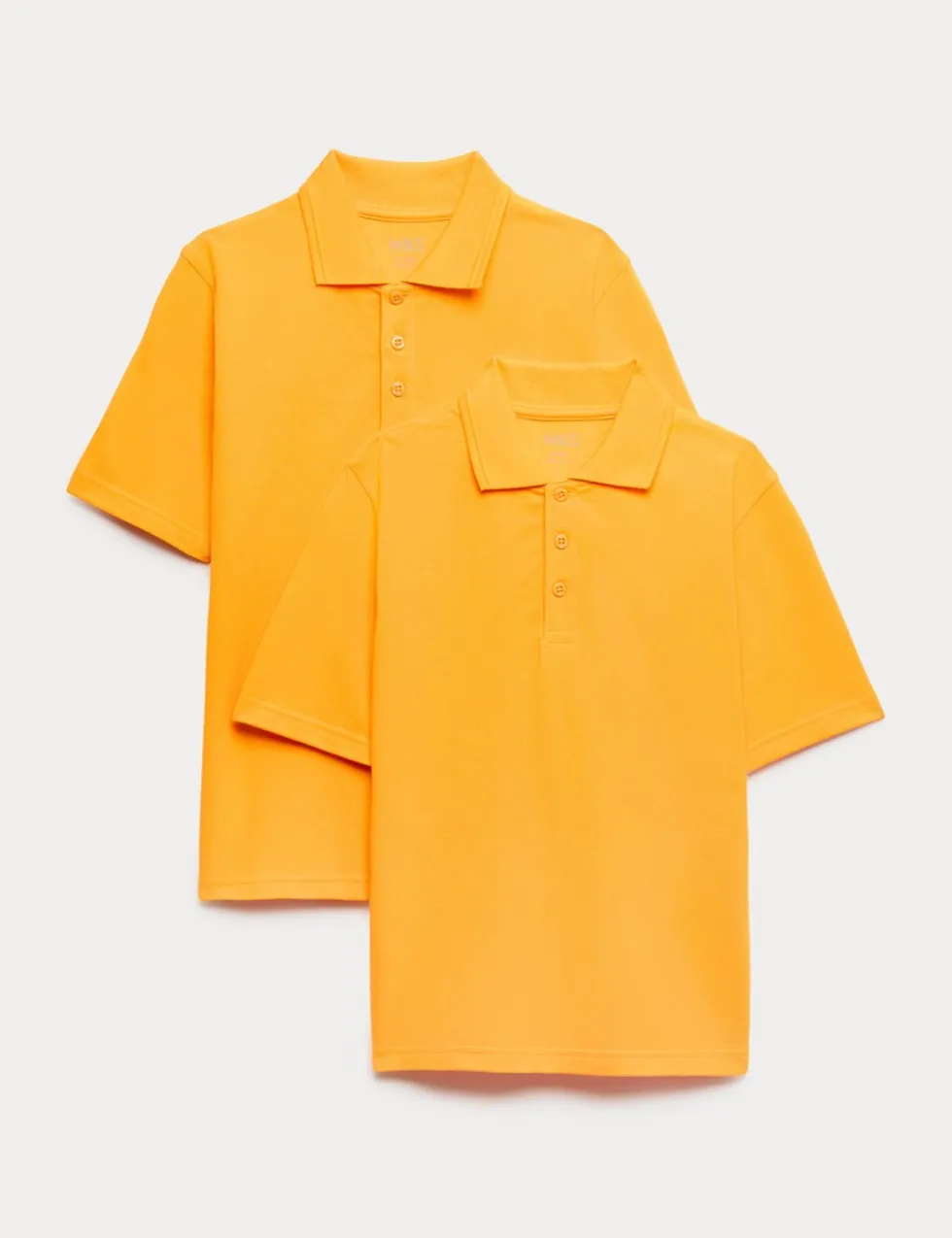 2 Pack Unisex Stain Resist School Polo Shirts (2-18 Yrs)