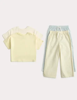 2 Pack Yellow Mix Pyjama Sets (1-8 Yrs)