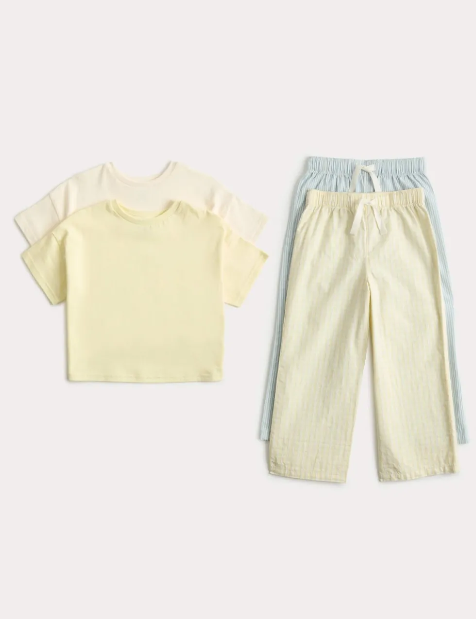 2 Pack Yellow Mix Pyjama Sets (1-8 Yrs)