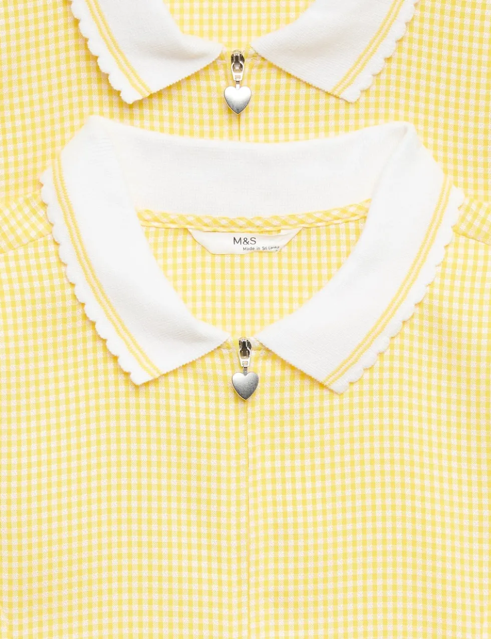 2 Pack Zip Gingham School Dresses (2-14 Yrs)