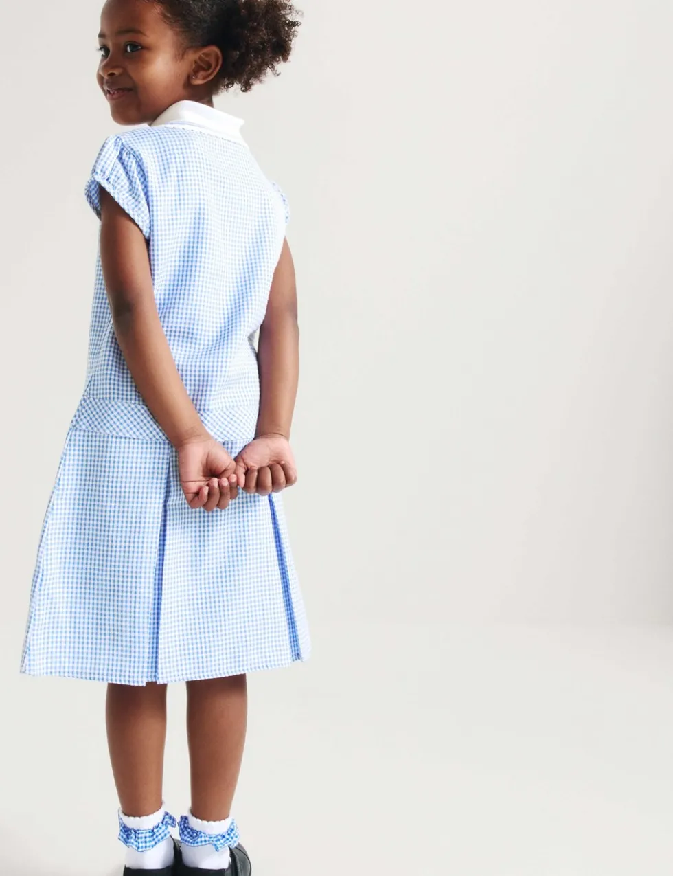 2 Pack Zip Gingham School Dresses (2-14 Yrs)