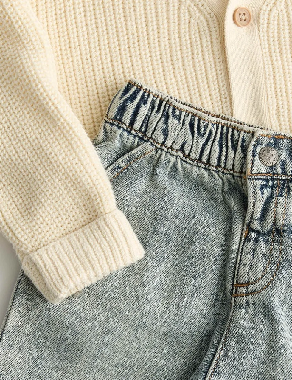 3 Piece Cardigan, Check Shirt & Jeans Outfit (0-3 Yrs)