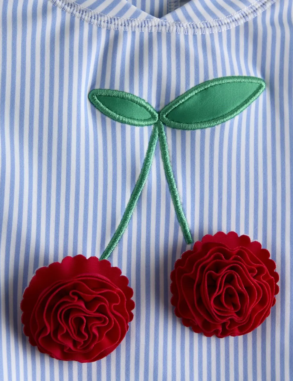 2 Piece Cherry Stripe Swim Set (6 Mths-6 Yrs)