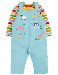 2 Piece Cotton Rich Dungaree Outfit (3-24 Mths)