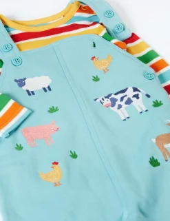 2 Piece Cotton Rich Dungaree Outfit (3-24 Mths)