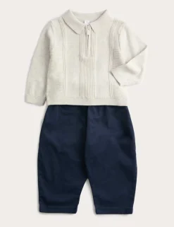 2 Piece Cotton Rich Half Zip Outfit (0-6 Yrs)