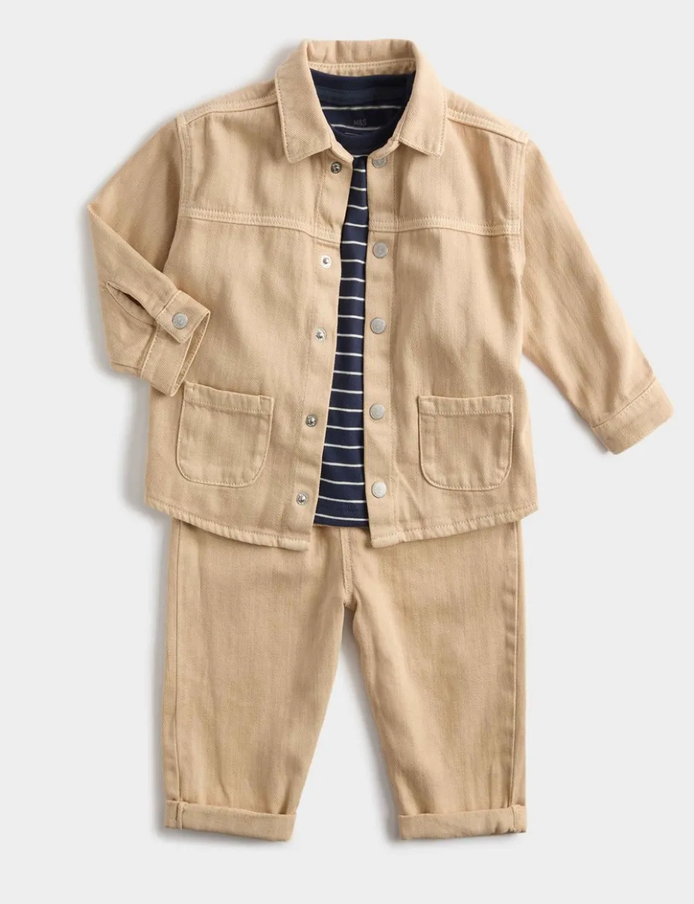 3 Piece Cotton Rich Jacket Outfit (0-6 Yrs)