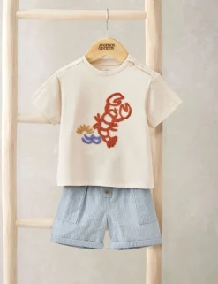 2 Piece Cotton Rich Lobster Top & Bottom Set (0-3 Years)