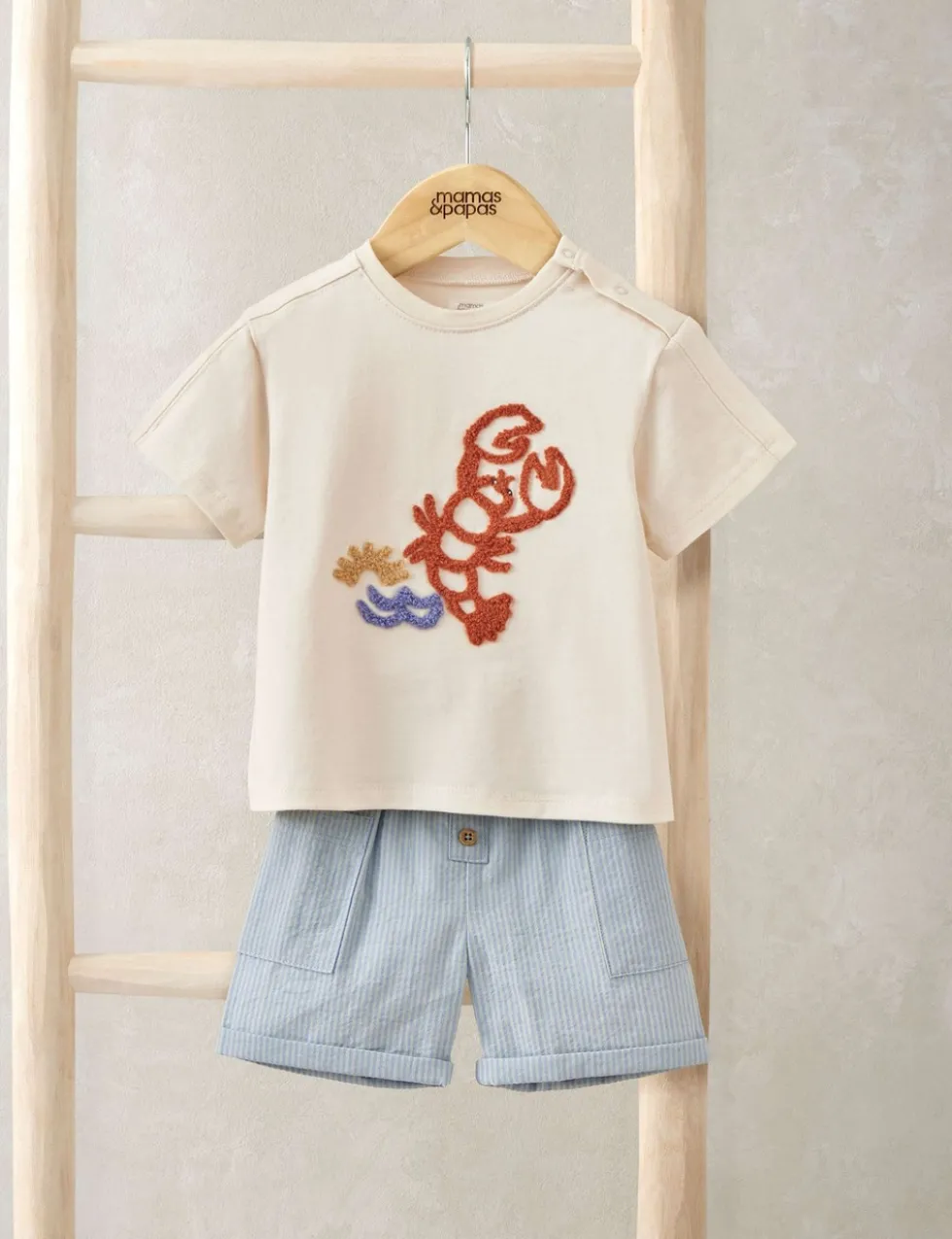 2 Piece Cotton Rich Lobster Top & Bottom Set (0-3 Years)