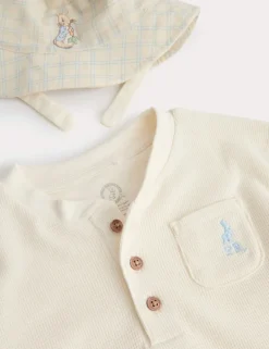 3 Piece Cotton Rich Peter Rabbit ™ Shorts Outfit (0-3 Yrs)