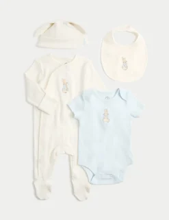 4 Piece Cotton Rich Peter Rabbit™ Set (7lbs-9 Mths)