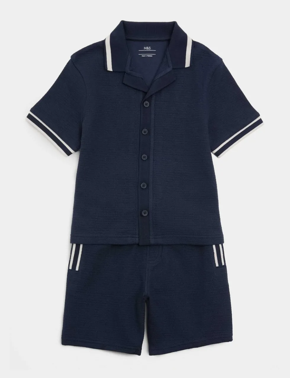 2 Piece Cotton Rich Textured Top & Bottom Outfit (2-10 Yrs)