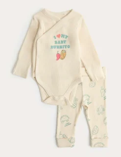 2 Piece Cotton Rich Top and Bottom Outfit (0-12 Mths)