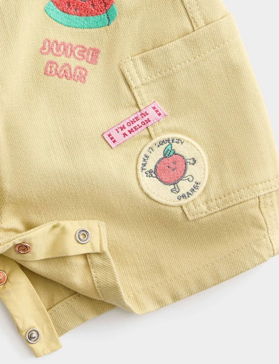 2 Piece Embroidered Bib Shorts and Top (0-3 Yrs)
