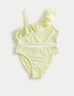 2 Piece One Shoulder Frill Bikini (6-16 Yrs)