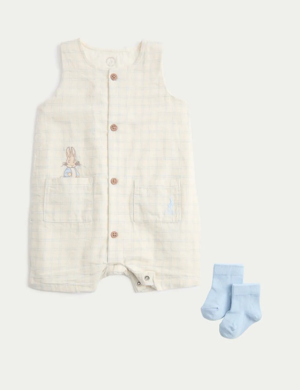 2 Piece Peter Rabbit™ Bibshort Outfit (0-24 Mths)