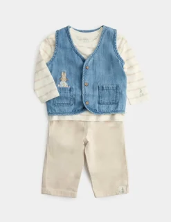 3 Piece Peter Rabbit™ Outfit with Waistcoat (0-3 Yrs)