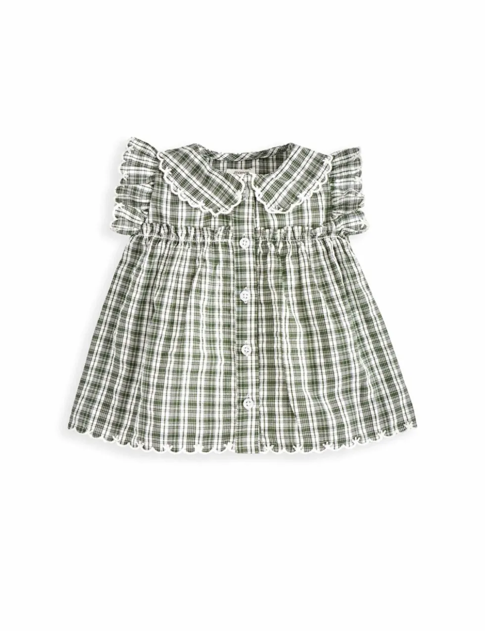 2 Piece Pure Cotton Check Top & Bottom Set (0-3 Years)