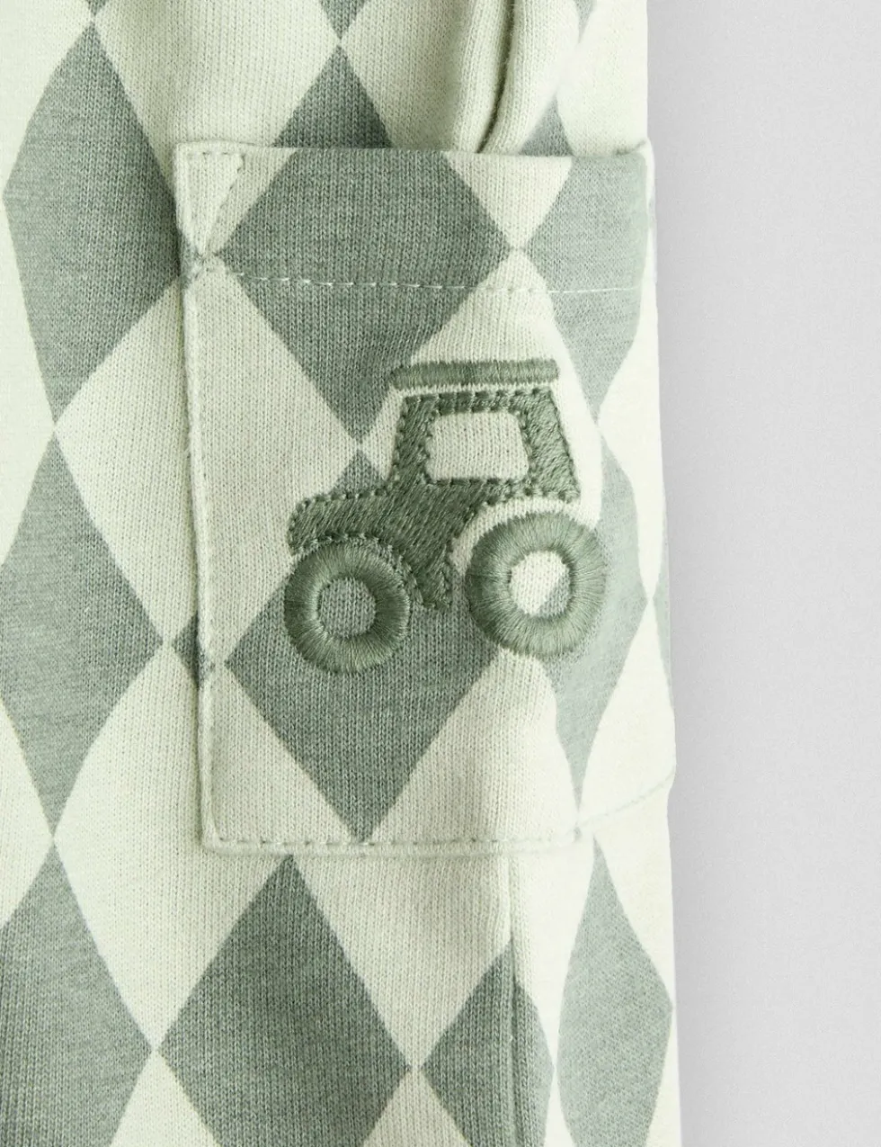 2 Piece Pure Cotton Check Dungaree Outfit (0-24 Mths)