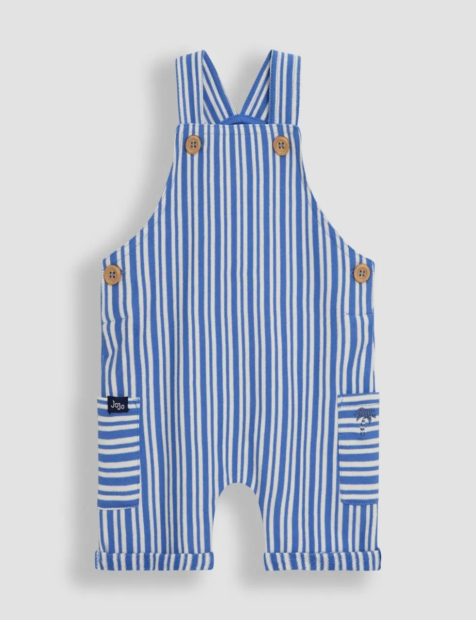 3 Piece Pure Cotton Dungaree Outfit (0-24 Mths)