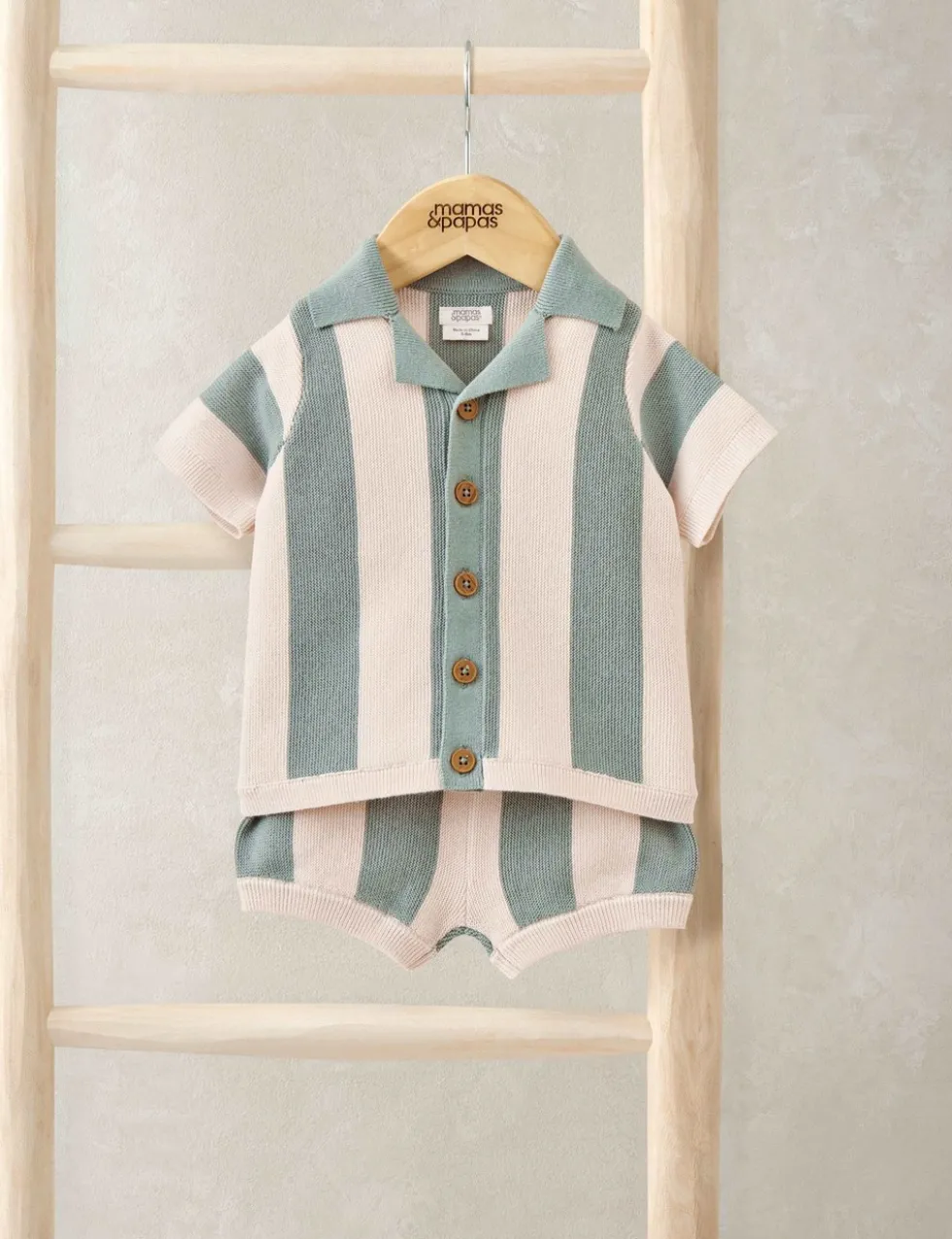 2 Piece Pure Cotton Knitted Top & Bottom Set (0-3 Years)