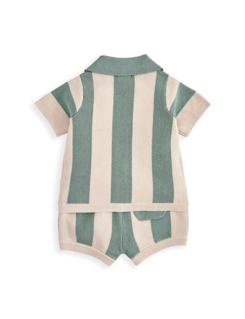 2 Piece Pure Cotton Knitted Top & Bottom Set (0-3 Years)