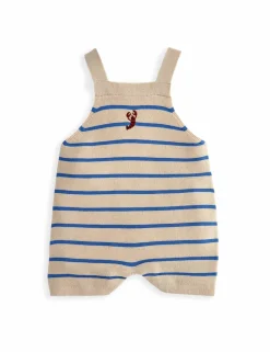 2 Piece Pure Cotton Knitted Dungaree Outfit (0-18 Months)