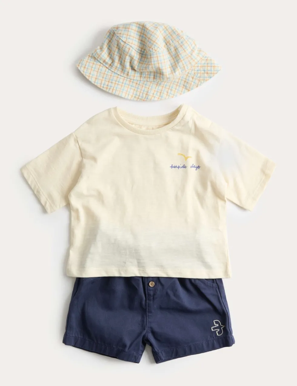 3 Piece Pure Cotton Outfit with Hat (0-5 Yrs)