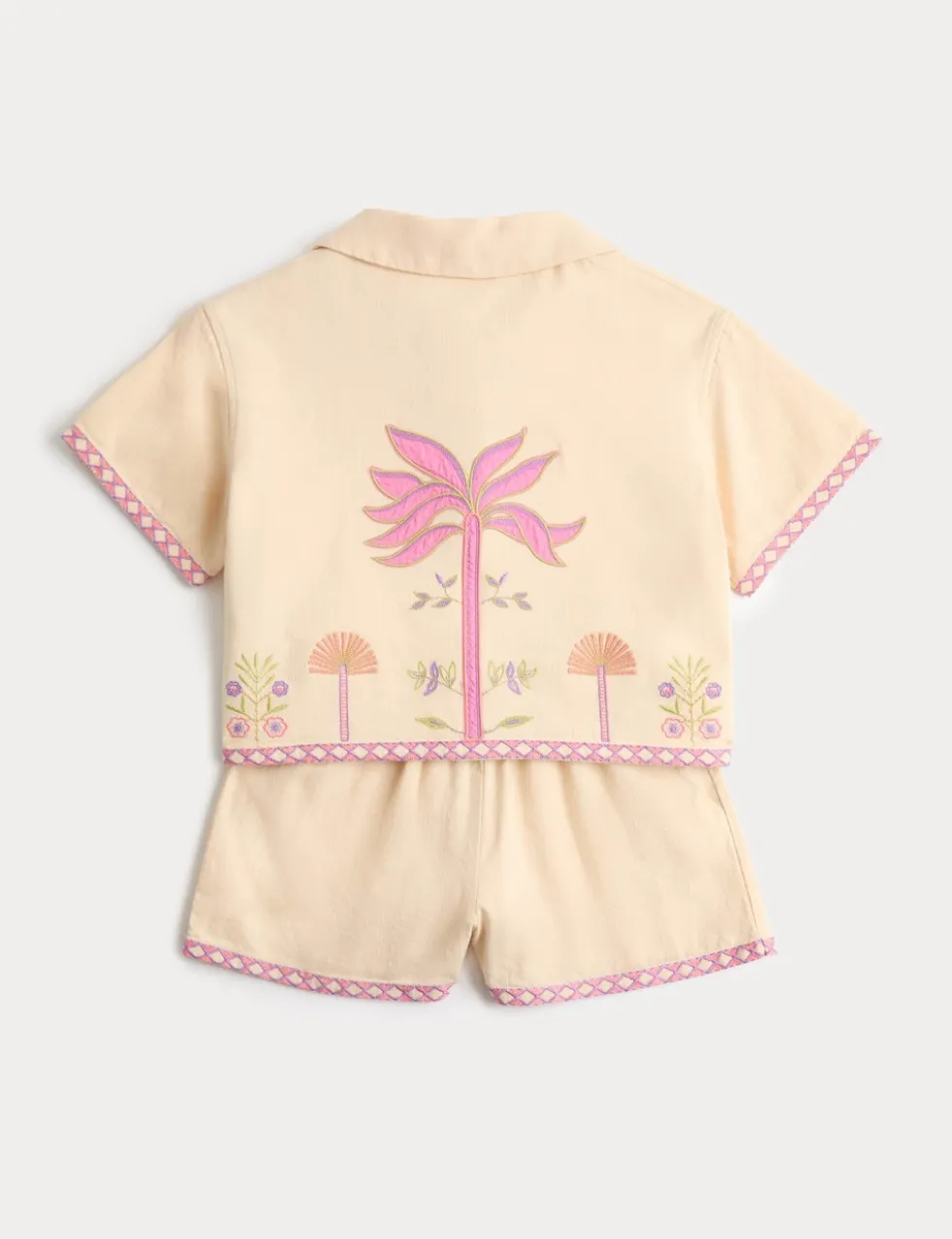 2 Piece Pure Cotton Palm Tree Outfit (2-10 Yrs)