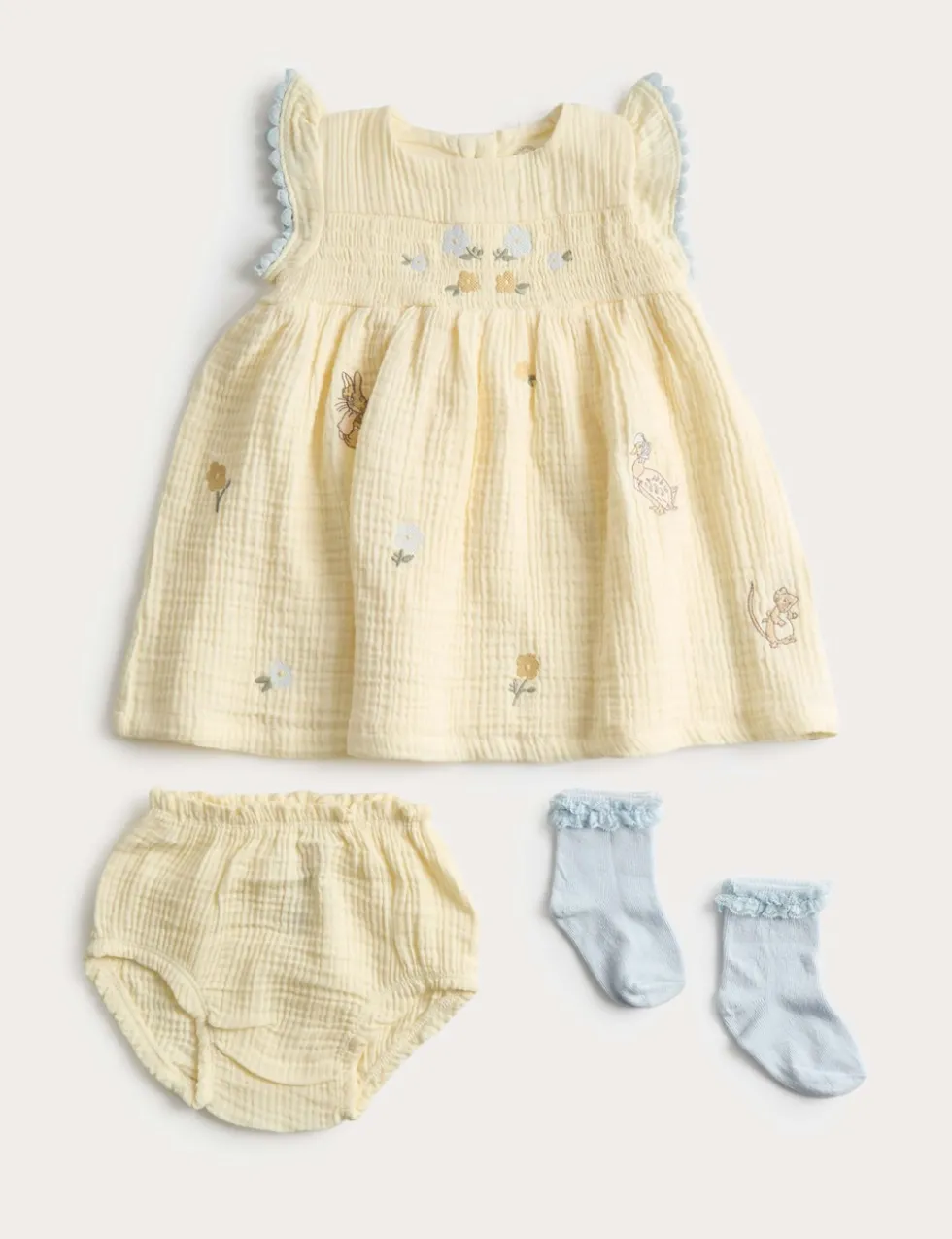 3 Piece Pure Cotton Peter Rabbit™ Outfit (0-3 Yrs)