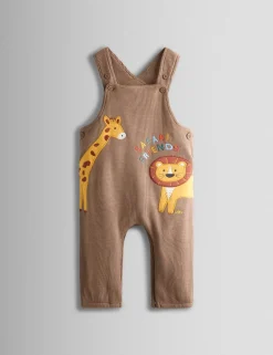 2 Piece Pure Cotton Safari Dungaree Outfit (0-24 Mths)