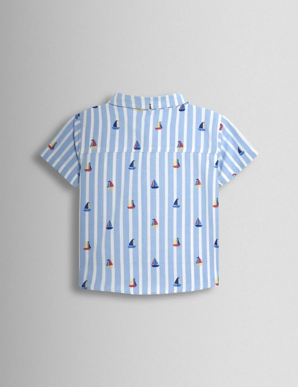 2 Piece Pure Cotton Sailboat Shirt & Shorts Set (1-7 Yrs)