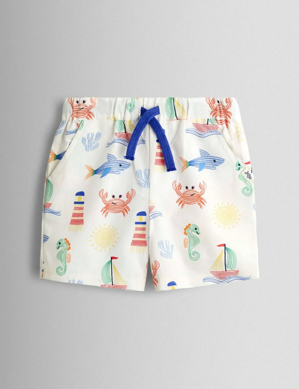 2 Piece Pure Cotton Seaside Shirt & Shorts Set (6 Mths-7 Yrs)