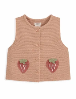 2 Piece Pure Cotton Strawberry Outfit (0-12 Mths)