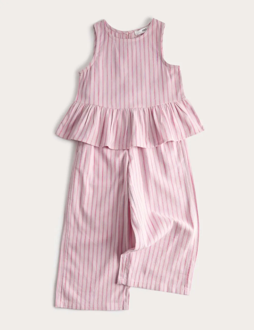2 Piece Pure Cotton Striped Frill Outfit (2-8 Yrs)