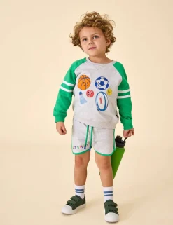 2 Piece Pure Cotton Sweatshirt Outfit (6 Mths - 7 Yrs)