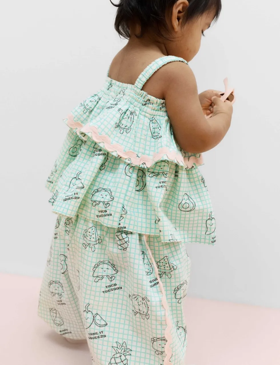 2 Piece Pure Cotton Taco Top & Trouser Outfit (0-5 Yrs)